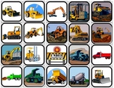 "Construction Vehicles" Picture Matching/Flashcards/Memory