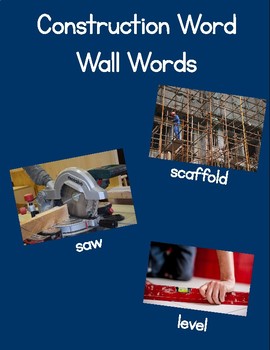 Preview of Construction Word Wall Words