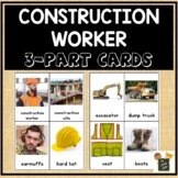 Construction Worker 3-Part Cards (with real photos!)