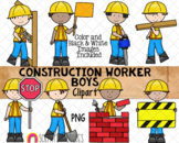Construction Worker ClipArt - Boys Doing Construction - Co