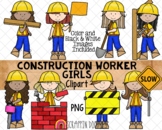 Construction Worker ClipArt - Girls Doing Construction - C
