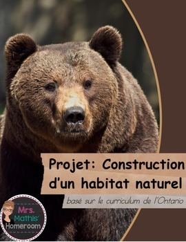 Preview of Construction d'un habitat, projet (Build a Habitat Diorama, project)