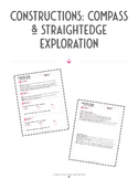 Constructions: Compass & Straightedge Exploration