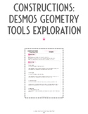 Constructions: Desmos Geometry Tools Exploration