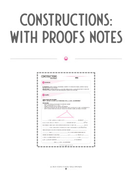 Preview of Constructions With Proofs Notes