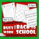 Constructive BACK TO SCHOOL Activity Book
