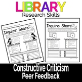 Constructive Criticism Peer Feedback FREEBIE