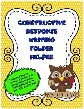 Preview of Constructive Response Writing Folder Helper