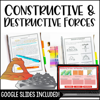 Preview of Constructive and Destructive Forces - Digital Science Activities Included