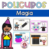 Policubos Magia / Magic Snap cubes. Math Center. Spanish