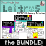 Construis Les Lettres FRENCH Literacy Activities BUNDLE