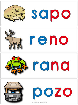 Construye palabras de 1 y 2 sílabas by Primero Bilingue | TpT