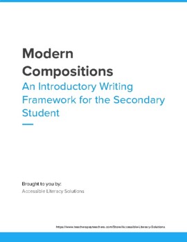 Preview of Consumable Book of Sample Essays and Resources for Middle and High School