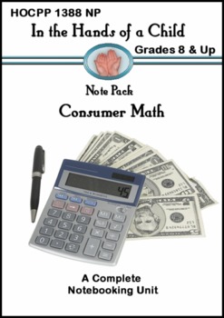 Preview of Consumer Math: A Thematic Notebooking Unit