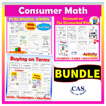 Preview of Consumer Math Bundle | Shopping | Cash -Lay-buy - Buying on Terms