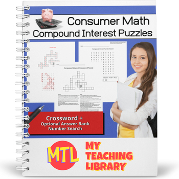 Preview of Consumer Math | Compound Interest Puzzles