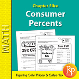 Consumer Percents: Discounts & Sales Tax Math Word Problem