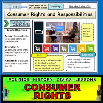 Preview of Consumer rights and Responsibilities