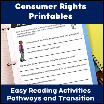 Preview of Consumer rights and protection | transition education | life skill | community |