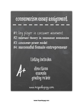 essay topics on consumerism