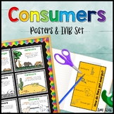 Consumers Posters and Interactive Notebook INB Set anchor chart