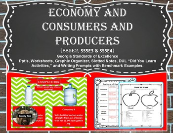 Preview of Consumers and Producers (SS5E2, SS5E3, SS5E4)