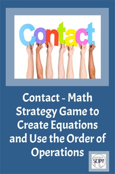 Preview of Math Strategy Game to Create Equations and Use the Order of Operations