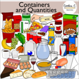Containers and Quantities Clip Art
