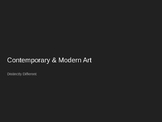 Contemporary Art vs. Modern Art