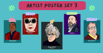 Contemporary Artist Poster Set #3 by ITS AN ART THING | TPT