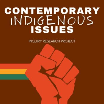 Preview of Contemporary Canadian  Indigenous Issues - Inquiry Research Project