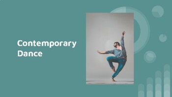 Preview of Contemporary Dance PowerPoint & Worksheet