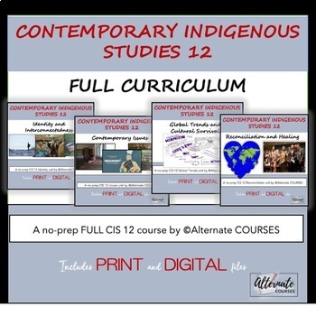 Preview of BC Contemporary Indigenous Studies 12 FULL COURSE (Word, pdf, Google Slides)