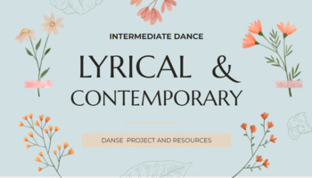 Preview of Contemporary & Lyrical Powerpoint Study Guide