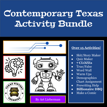 Preview of Contemporary Texas Bundle | Unit 12 | 7th Grade Texas History | 80 + Pages