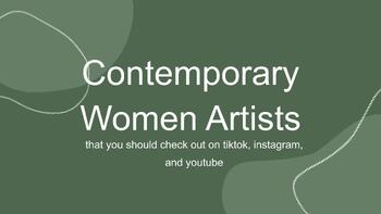 Preview of Contemporary Women Artists - Women History Month