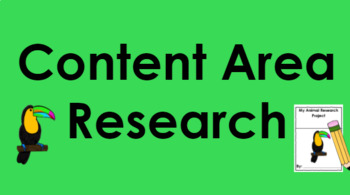 Preview of Content Area Research Unit (EDITABLE)