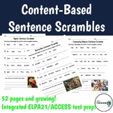 Content-Based Sentence Scrambles - Sentence Construction, 