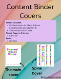 Content Binder Covers