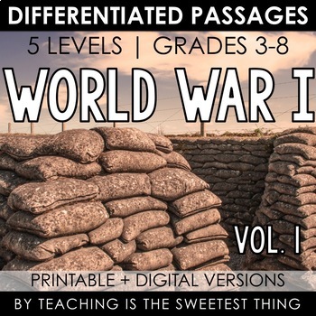 Preview of World War I: Passages (Vol. 1) - Distance Learning Compatible