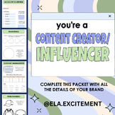 Content Creator Influencer Social Media Activity for Stude
