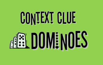 Preview of Context Clue Dominoes