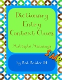 Context Clue Practices with Dictionary Entry for Multiple 