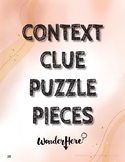 Context Clue Puzzle Pieces