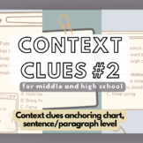 Context Clues #2 Sentences/Paragraphs | Middle and High Sc