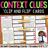 Vocabulary Use Context Clues Task Cards Activity Passages 