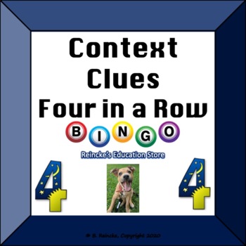 SYNONYM CONTEXT CLUE BINGO Card