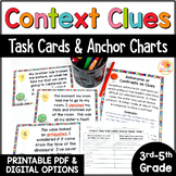Context Clues Activities: Anchor Charts and Task Cards Voc