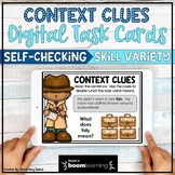 Context Clues Activities BOOM Cards | Context Clues Passag