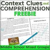 Context Clues Activities for Middle School Mixed Groups Freebie